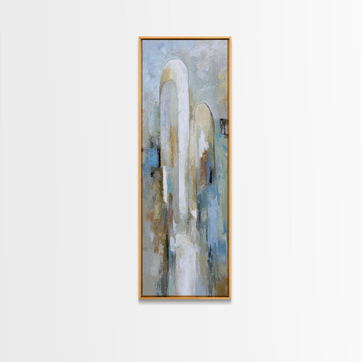 Modern Neutral Arch Abstraction Canvas Print, Waiting Room Art, Neutral Decor, Waiting Room Decor, Abstract Art, Calm, WRA-1x3-9