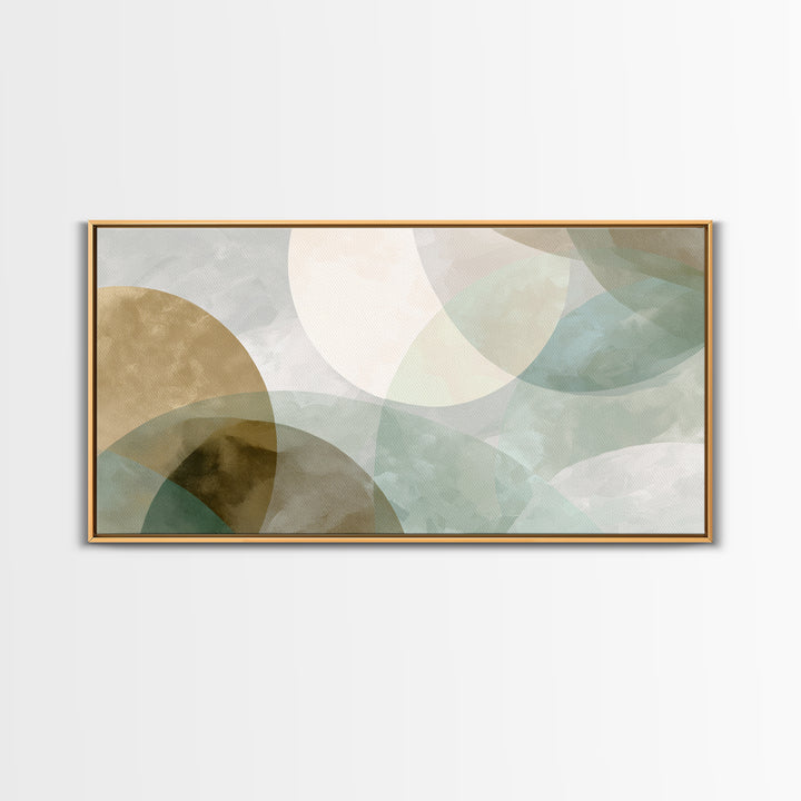 Minimal Geometric Composition Framed Canvas Print, Waiting Room Art, Home Decor, Waiting Room Decor, Fine Art, Calm, Modern Art, WRA-2x1-1