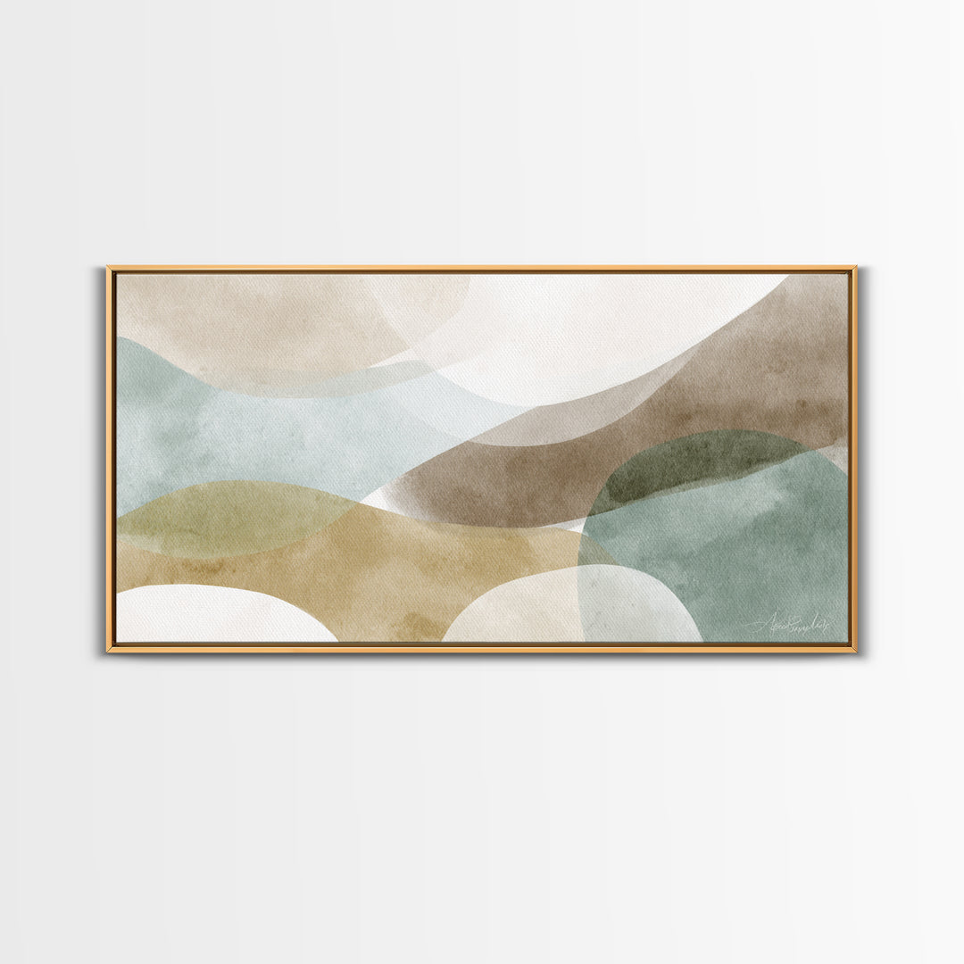 Minimal Geometric Composition Framed Canvas Print, Waiting Room Art, Home Decor, Waiting Room Decor, Fine Art, Calm, Modern Art, WRA-2x1-25