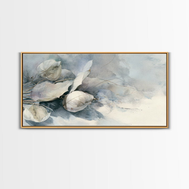 Soft Lavender Botanical Still Life Framed Canvas Print, Waiting Room Art, Home Decor, Waiting Room Decor, Fine Art, Calm, WRA-2x1-40