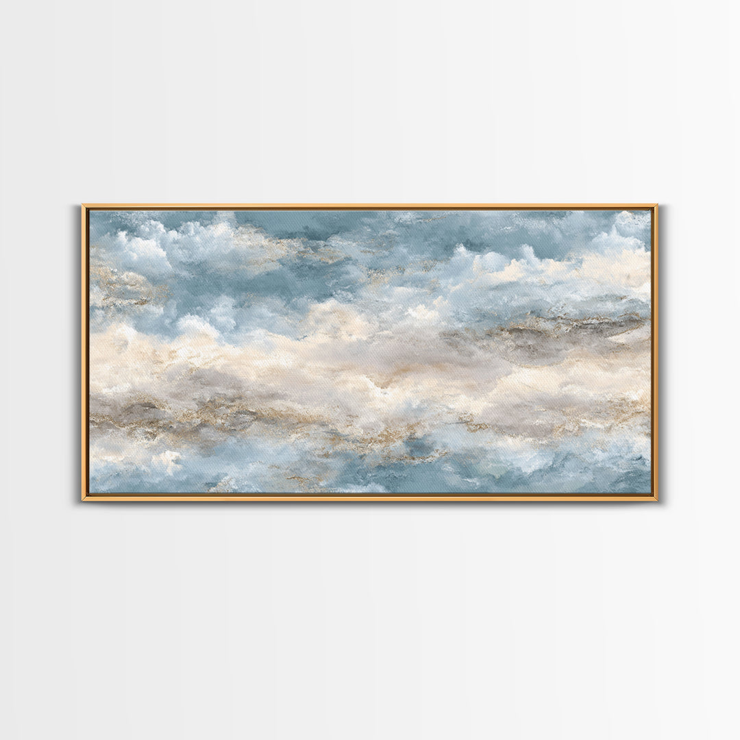 Light Marble Texture Abstract Canvas Print, Waiting Room Art, Textured Painting, Waiting Room Decor, Calm, Printable Art, WRA-2x1-44