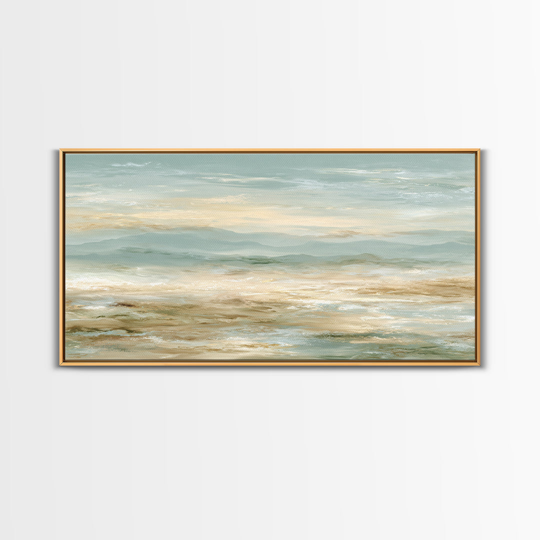 Warm Desert Sunrise Canvas Print, Waiting Room Art, Wall Decor, Waiting Room Decor, Fine Art, Calm, Minimalist Wall Art, WRA-2x1-57