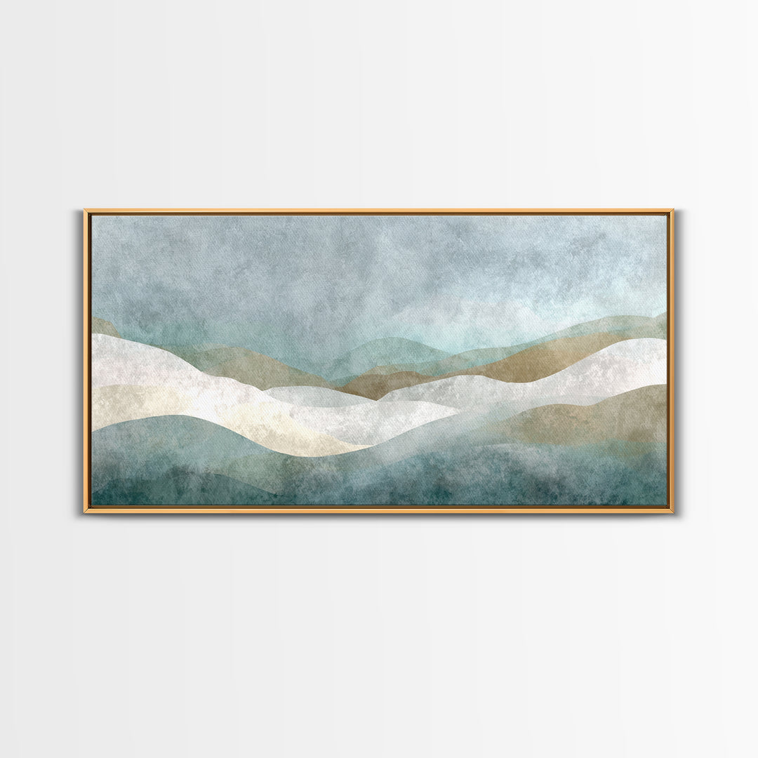 Minimal Geometric Composition Canvas Print, Waiting Room Art, Abstract Art, Waiting Room Decor, Calm, Landscape, WRA-2x1-73