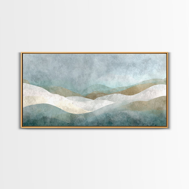 Minimal Geometric Composition Canvas Print, Waiting Room Art, Abstract Art, Waiting Room Decor, Calm, Landscape, WRA-2x1-73