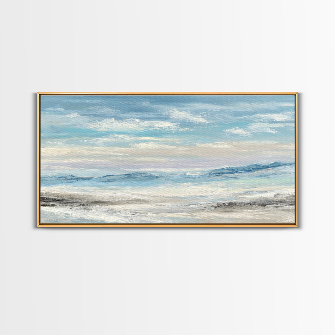 Calming Landscape with Open Sky and Gentle Canvas Print, Waiting Room Art, Living Room Wall Art, Waiting Room Decor, Calm, WRA-2x1-93