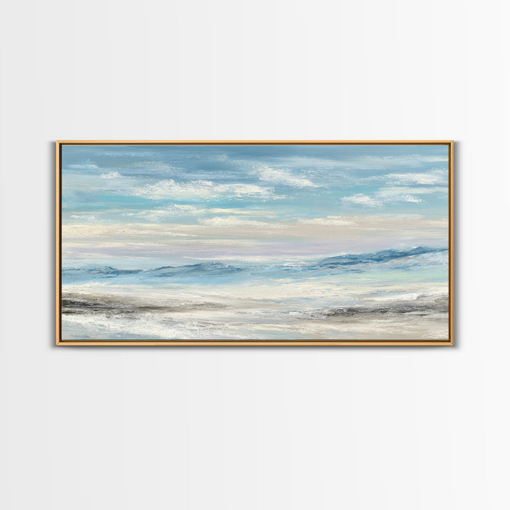 Calming Landscape with Open Sky and Gentle Canvas Print, Waiting Room Art, Living Room Wall Art, Waiting Room Decor, Calm, WRA-2x1-93