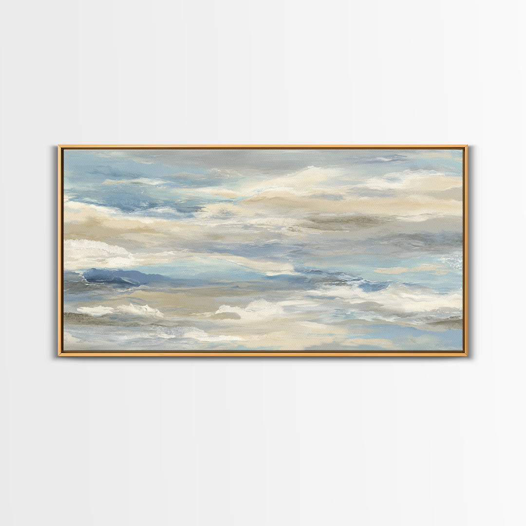 Soft Abstract Waves Canvas Print, Waiting Room Art, Wall Decor, Waiting Room Decor, Fine Art, Calm, Minimalist Wall Art, WRA-2x1-94