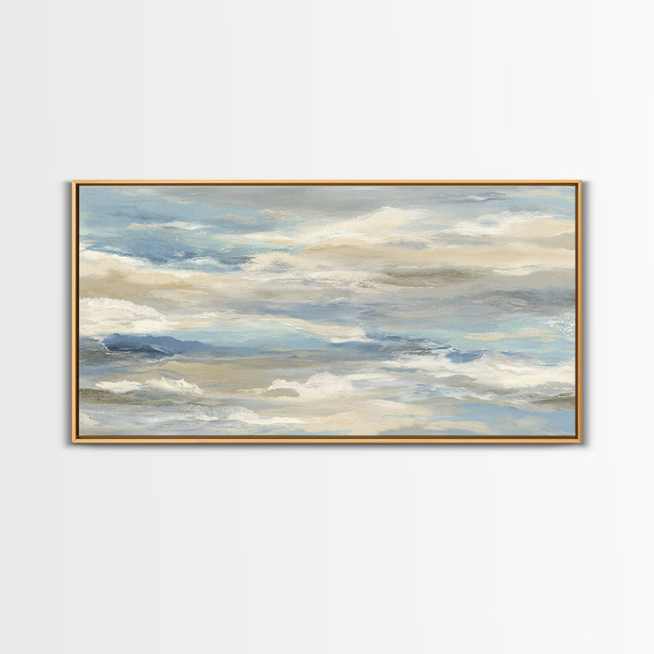 Soft Abstract Waves Canvas Print, Waiting Room Art, Wall Decor, Waiting Room Decor, Fine Art, Calm, Minimalist Wall Art, WRA-2x1-94