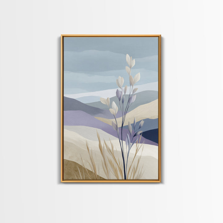 Soft Lavender Botanical Still Life Framed Canvas Print, Waiting Room Art, Art Print, Waiting Room Decor, Watercolor Art, Calm, WRA-2x3-100