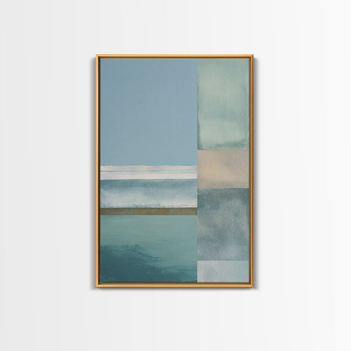 Minimal Geometric Composition Framed Canvas Print, Waiting Room Art, Wall Decor, Waiting Room Decor, Abstract Art, Calm, WRA-2x3-13