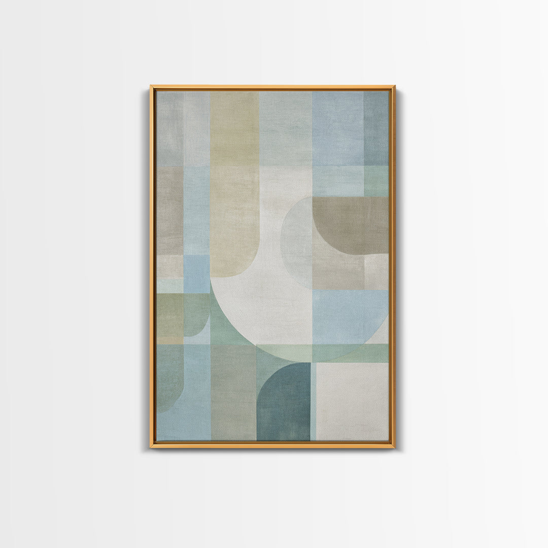 Minimal Geometric Composition Framed Canvas Print, Waiting Room Art, Wall Decor, Waiting Room Decor, Abstract Art, Calm, WRA-2x3-37