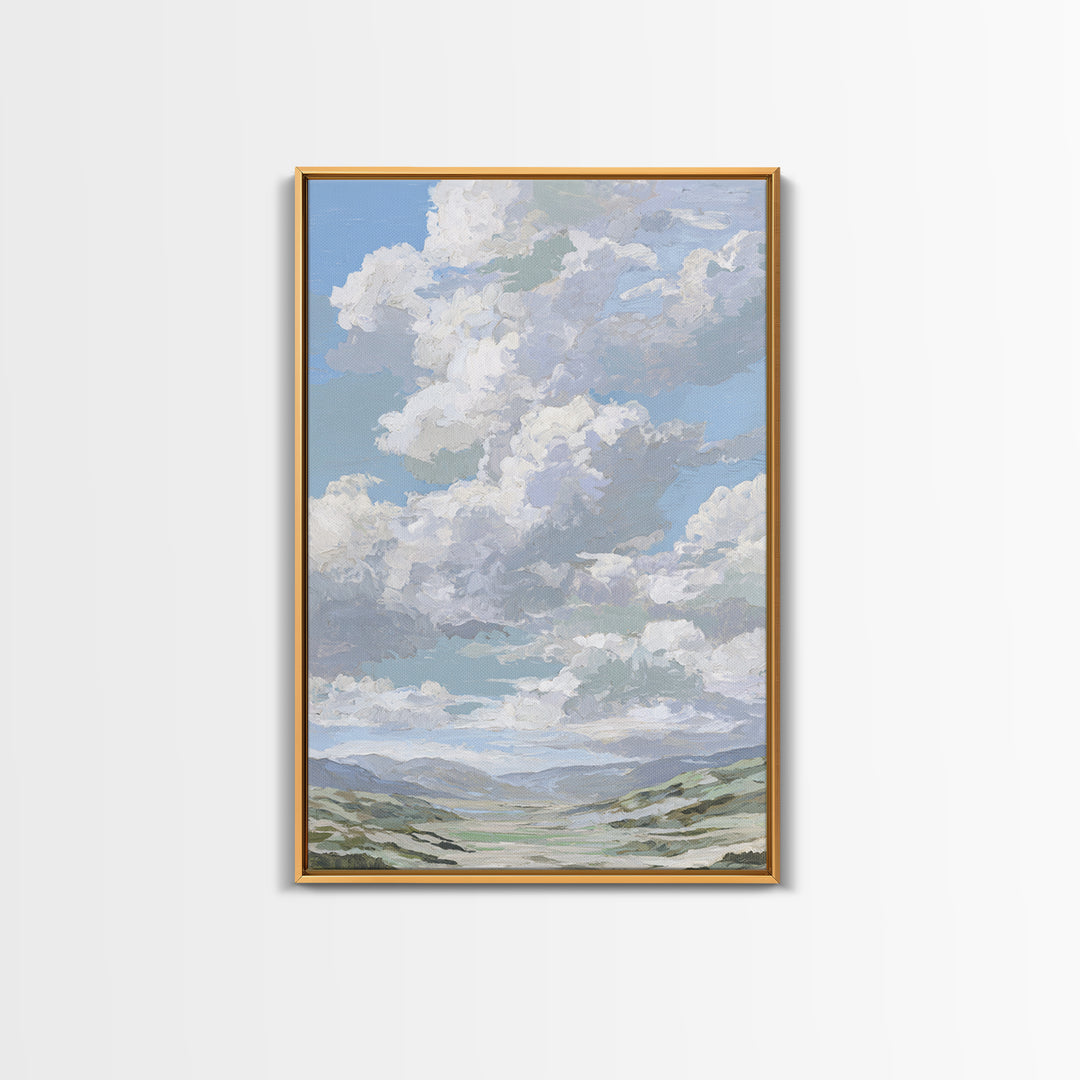 Large Cloudscape with Hopeful Light Canvas Print, Waiting Room Art, Printable Art, Waiting Room Decor, Fine Art, Calm, WRA-2x3-96