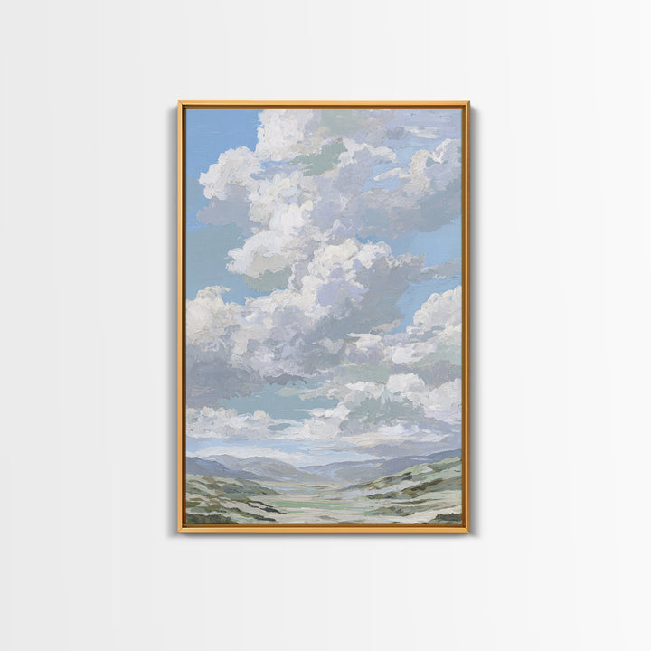 Large Cloudscape with Hopeful Light Canvas Print, Waiting Room Art, Printable Art, Waiting Room Decor, Fine Art, Calm, WRA-2x3-96