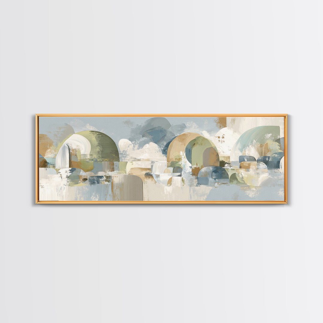 Modern Neutral Arch Abstraction Canvas Print, Waiting Room Art, Wall Sculpture, Waiting Room Decor, Calm, Dog Wall Art, WRA-3x1-13