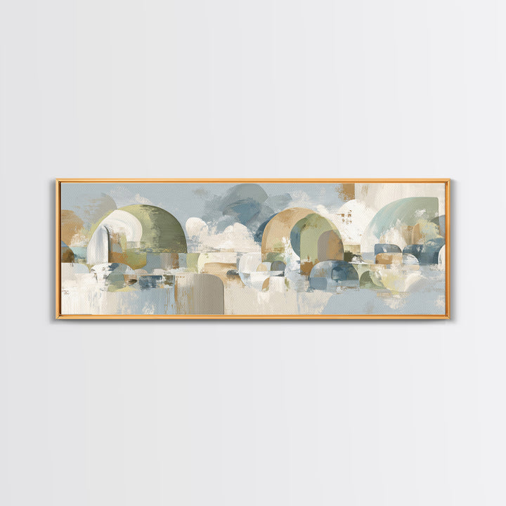 Modern Neutral Arch Abstraction Canvas Print, Waiting Room Art, Wall Sculpture, Waiting Room Decor, Calm, Dog Wall Art, WRA-3x1-13
