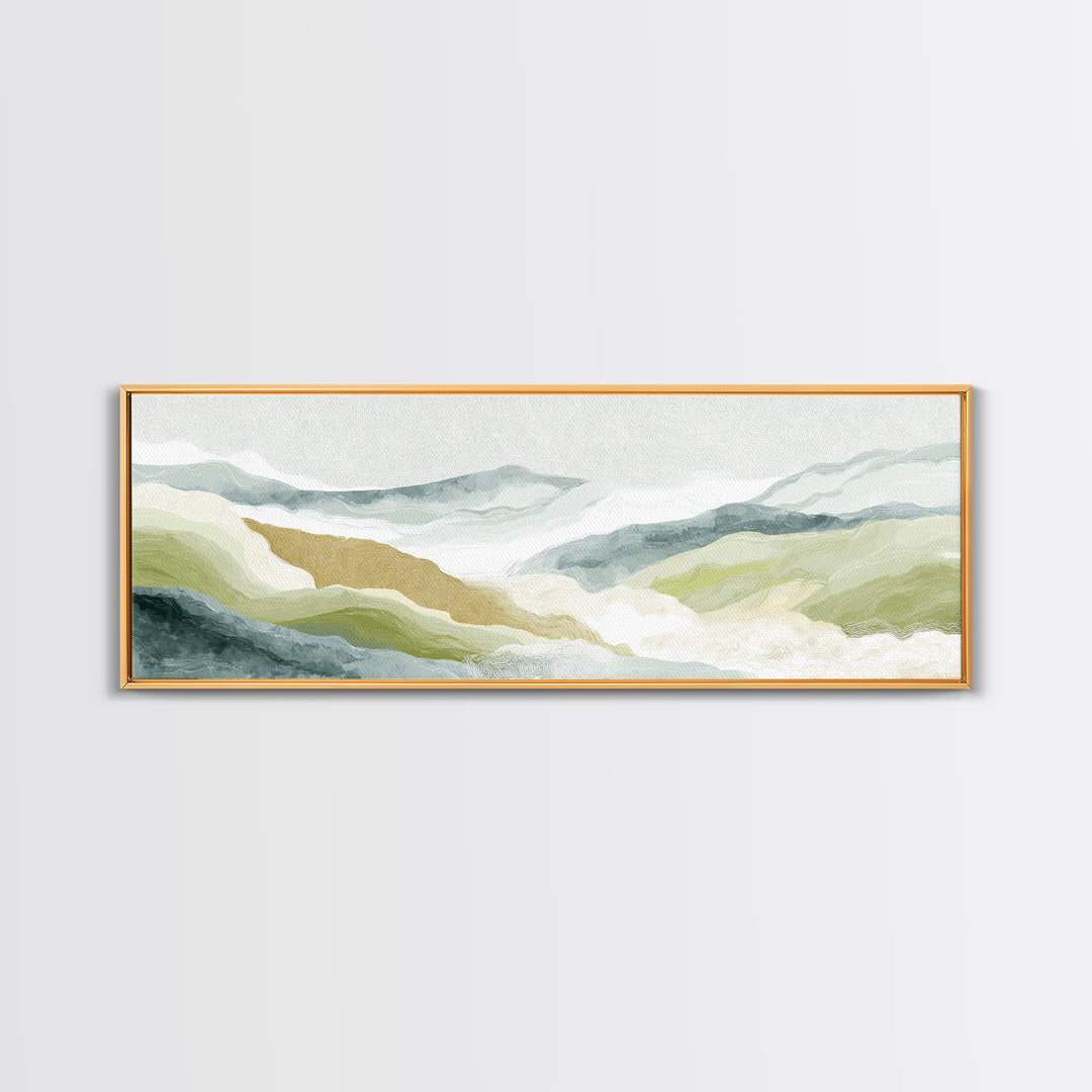 Light Marble Texture Abstract Canvas Print, Waiting Room Art, Landscape, Waiting Room Decor, Abstract Art, Calm, Neutral Decor, WRA-3x1-16