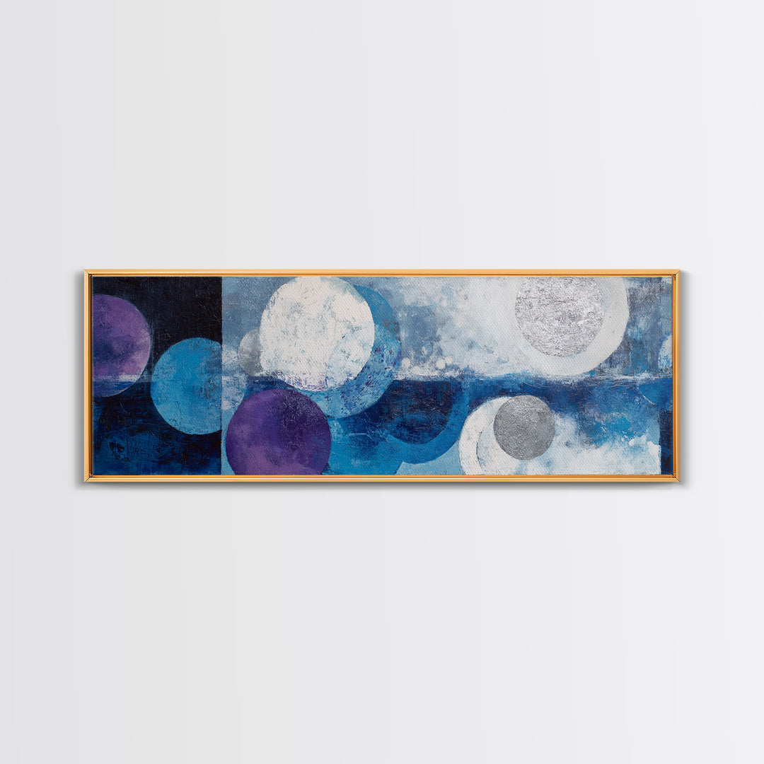 Calming Landscape with Open Sky and Gentle Framed Canvas Print, Waiting Room Art, Gallery Wall Art, Waiting Room Decor, Calm, WRA-3x1-17
