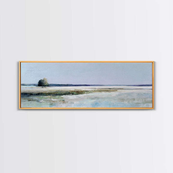 Open Field with Distant Tree Canvas Print, Waiting Room Art, Fine Art Print, Waiting Room Decor, Fine Art, Calm, Wall Decor, WRA-3x1-39