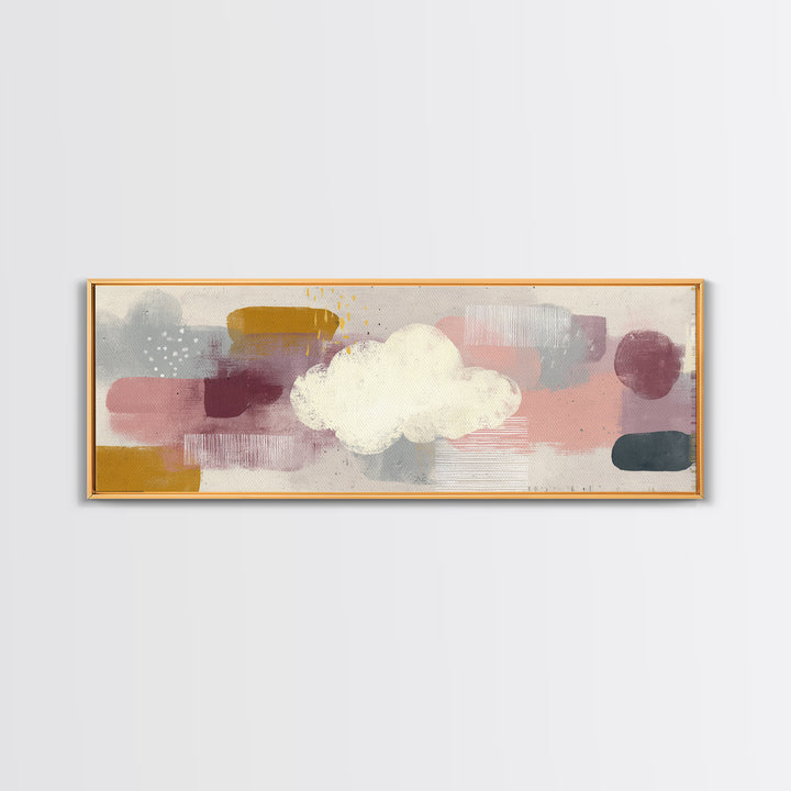 Neutral Botanical Branch Canvas Print, Waiting Room Art, Art, Waiting Room Decor, Calm, Bauhaus Print, Minimalist Wall Art, WRA-3x1-43