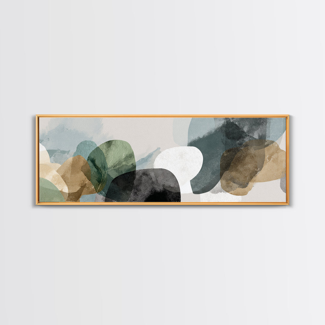 Minimal Geometric Composition Canvas Print, Waiting Room Art, Office Art, Waiting Room Decor, Abstract Art, Calm, Gallery Decor, WRA-3x1-45