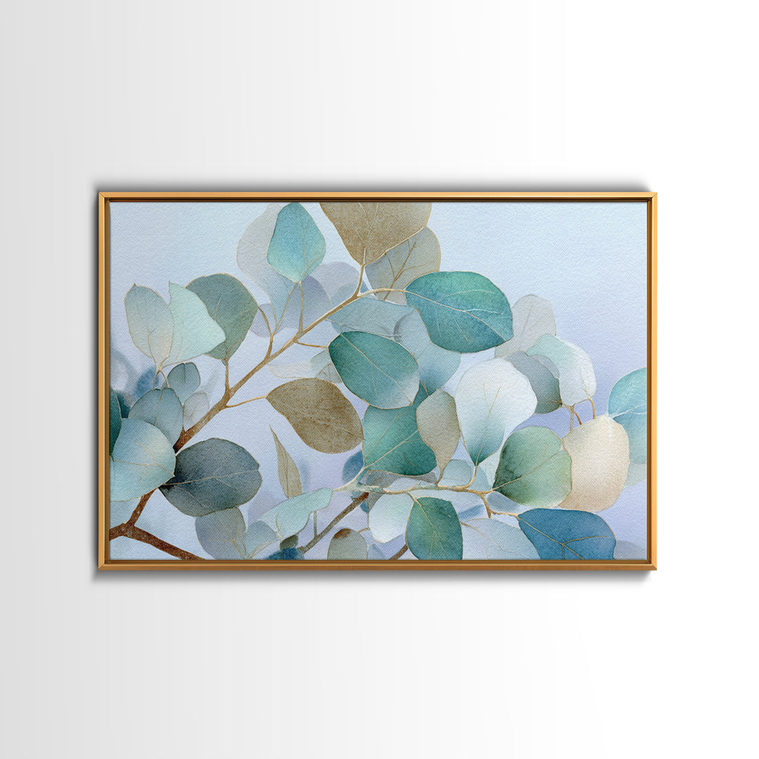 Clean Eucalyptus Leaf Study Canvas Print, Waiting Room Art, Gallery Wall Art, Waiting Room Decor, Calm, Photography Print, WRA-3x2-21