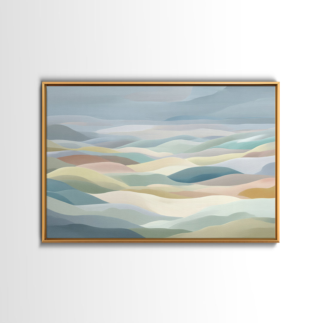 Pastel Rainbow Shapes for Pediatric Spaces Canvas Print, Waiting Room Art, Printable Art, Waiting Room Decor, Abstract Art, WRA-3x2-22