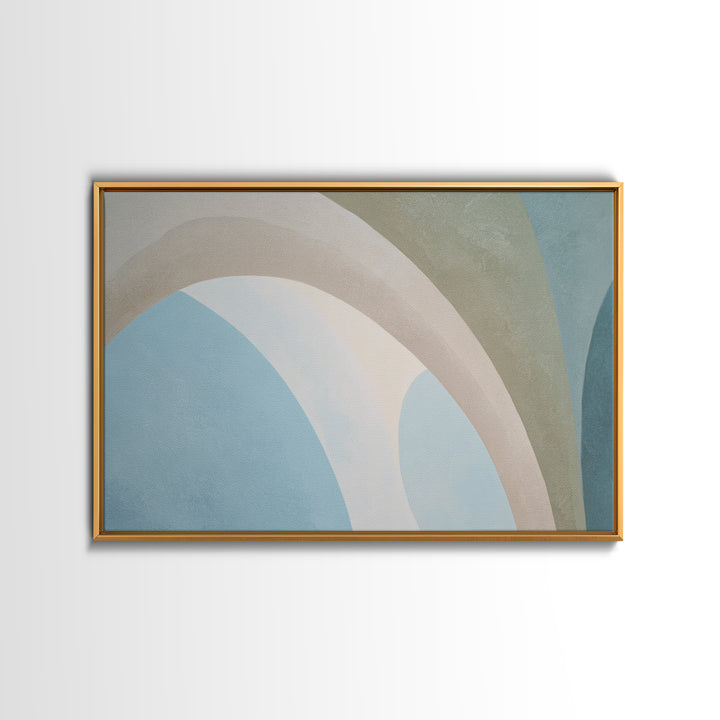 Modern Neutral Arch Abstraction Framed Canvas Print, Waiting Room Art, Office Art, Waiting Room Decor, Fine Art, Calm, WRA-3x2-25