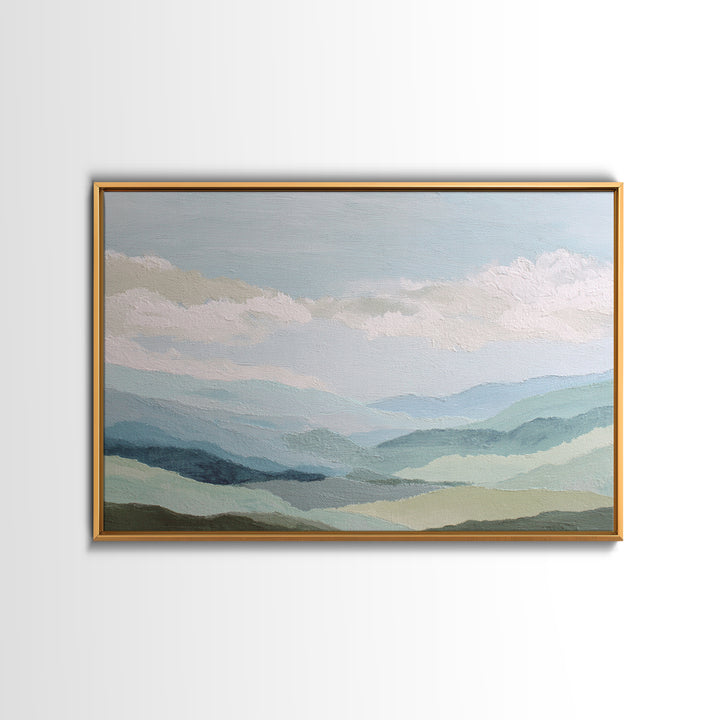 Calming Landscape with Open Sky and Gentle Canvas Print, Waiting Room Art, Minimalist Art, Waiting Room Decor, Fine Art, Calm, WRA-3x2-53