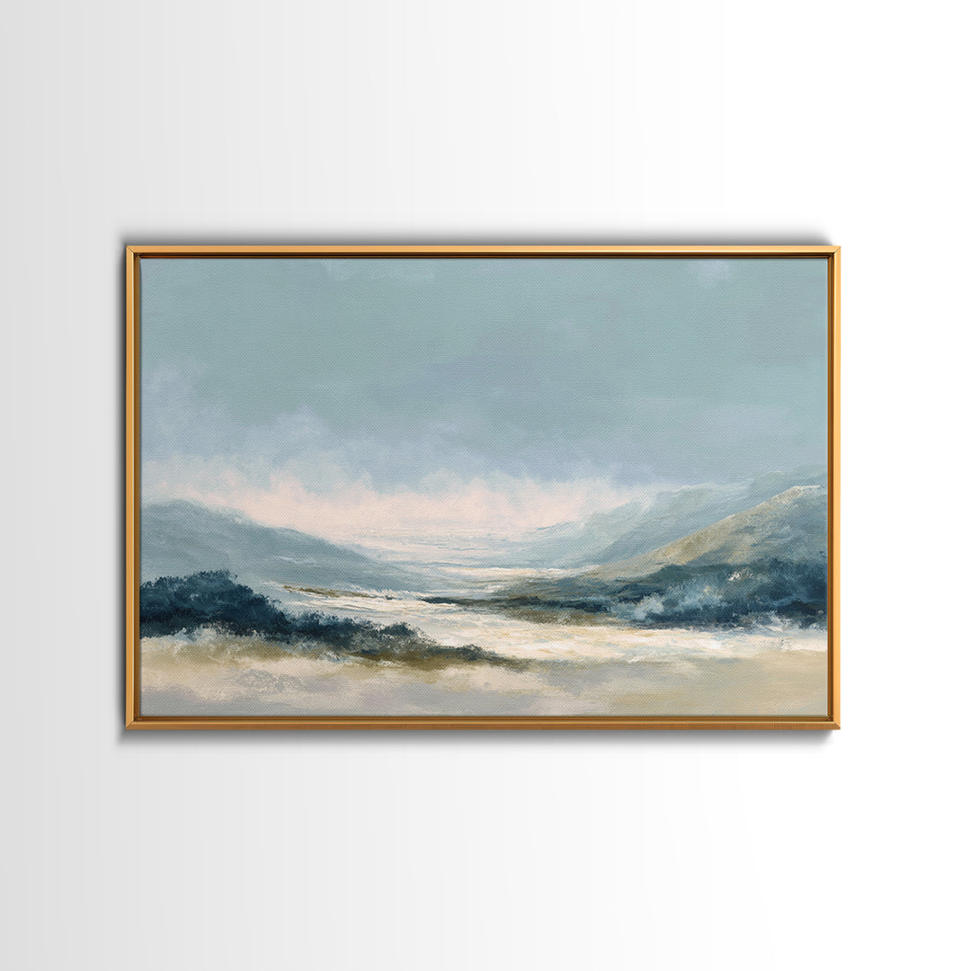 Soft Abstract Waves Canvas Print, Waiting Room Art, Office Wall Decor, Waiting Room Decor, Fine Art, Calm, Photography Print, WRA-3x2-54