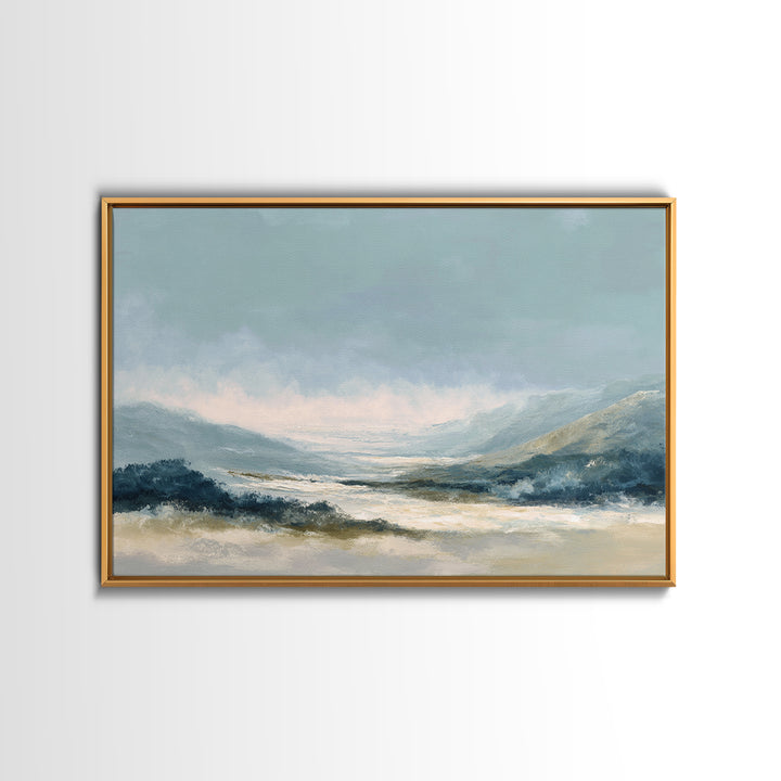 Soft Abstract Waves Canvas Print, Waiting Room Art, Office Wall Decor, Waiting Room Decor, Fine Art, Calm, Photography Print, WRA-3x2-54