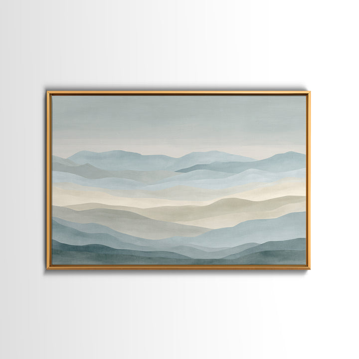 Simple Mountain Layers Canvas Print, Waiting Room Art, Modern Art, Waiting Room Decor, Fine Art, Calm, Therapy Office Decor, WRA-3x2-66