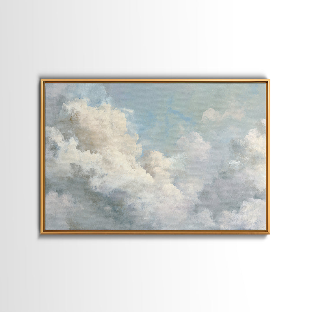Large Cloudscape with Hopeful Light Canvas Print, Waiting Room Art, Neutral Decor, Waiting Room Decor, Fine Art, Calm, WRA-3x2-68