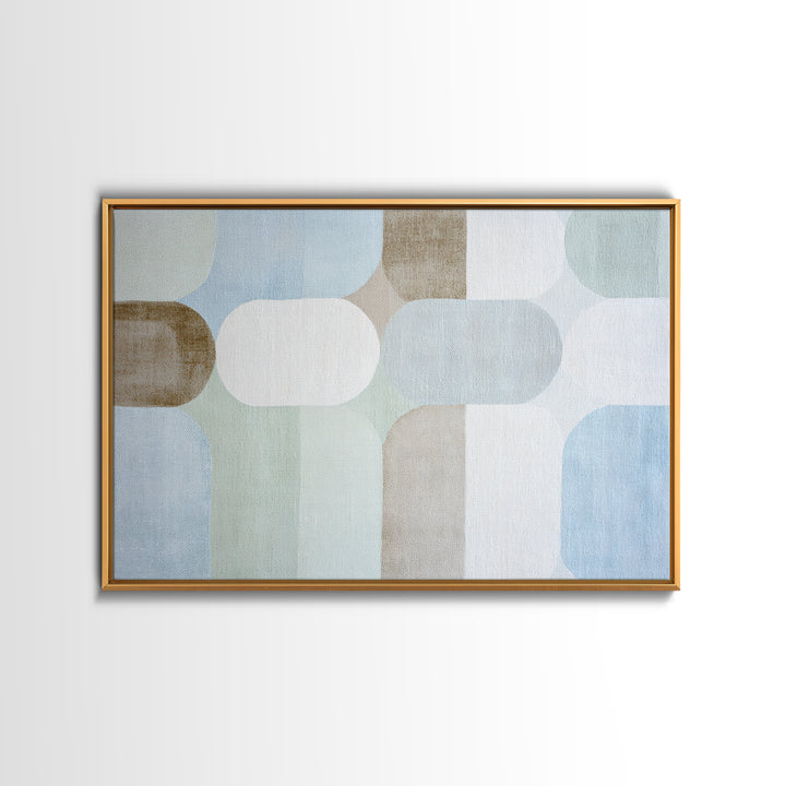 Minimal Geometric Composition Framed Canvas Print, Waiting Room Art, Therapy Office Decor, Waiting Room Decor, Abstract Art, WRA-3x2-81