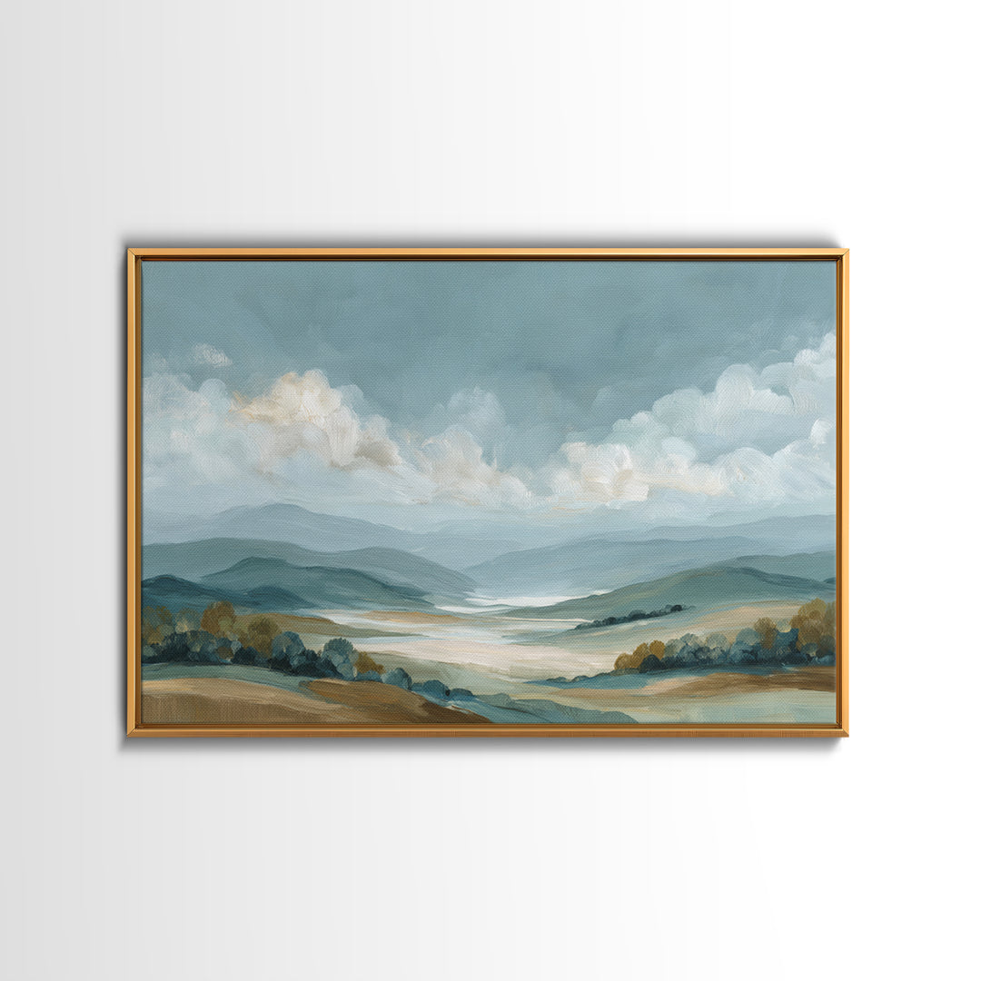 Large Cloudscape with Hopeful Light Framed Canvas Print, Waiting Room Art, Luxury Decor, Waiting Room Decor, Fine Art, Calm, WRA-3x2-92