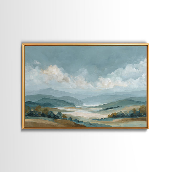 Large Cloudscape with Hopeful Light Framed Canvas Print, Waiting Room Art, Luxury Decor, Waiting Room Decor, Fine Art, Calm, WRA-3x2-92