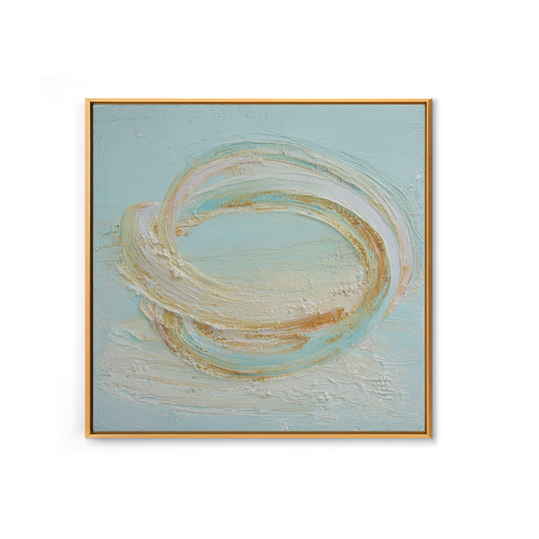 Incense Smoke Forming Abstract Curves Framed Canvas Print, Yoga Studio Art, Feminine Wall Art, Yoga Studio Decor, Balance, YSA-1x1-21