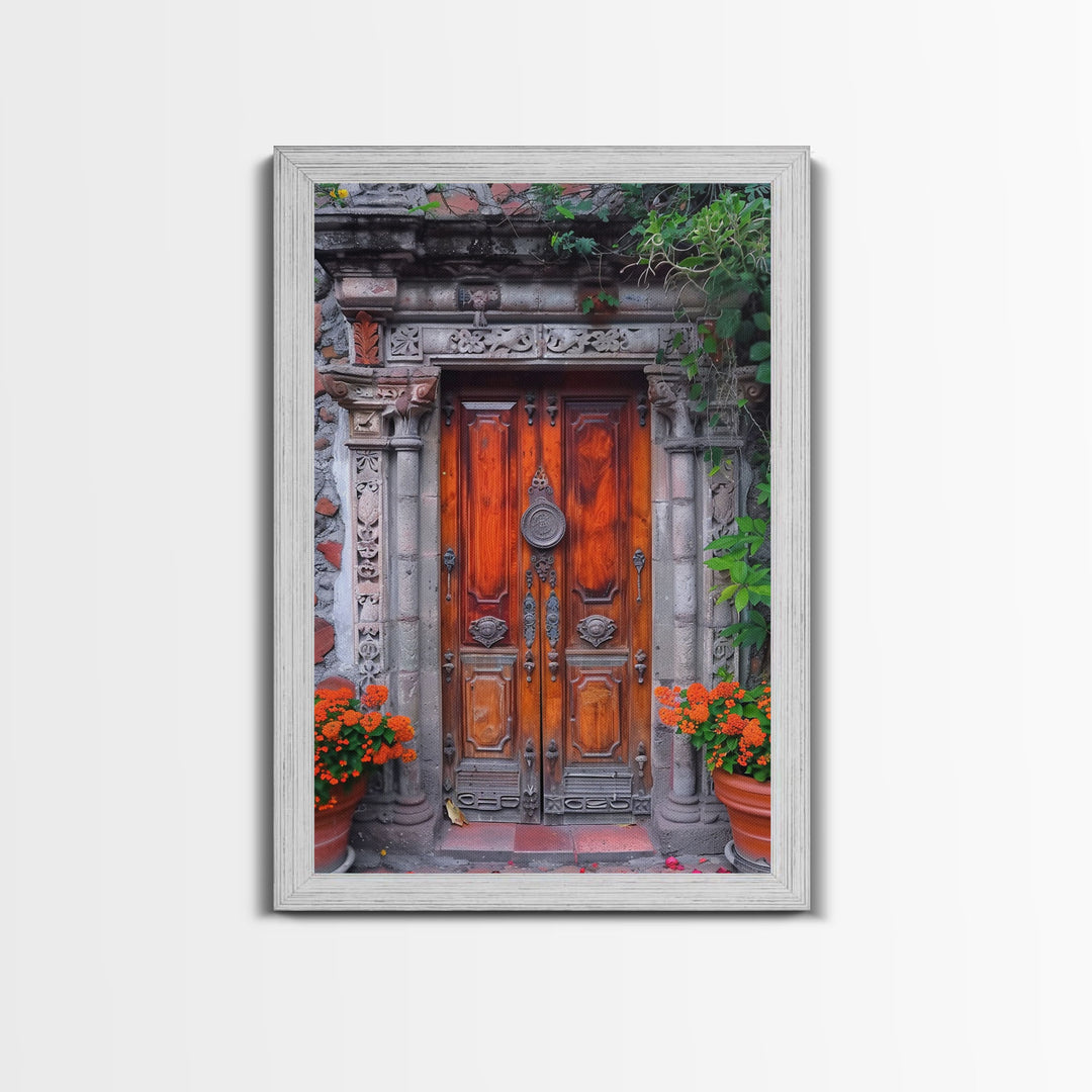 Change345 Colorful Indian Architecture Canvas Print, Traditional Art if India, Photography Print, Indian Wall Art, Living Room Decor