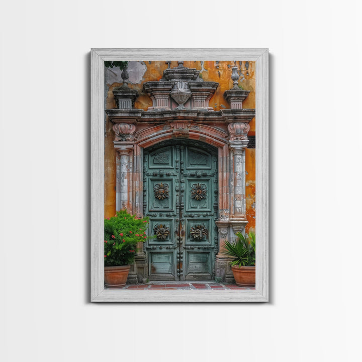 Change34 Colorful Indian Architecture Canvas Print, Traditional Art if India, Photography Print, Indian Wall Art, Living Room Decor
