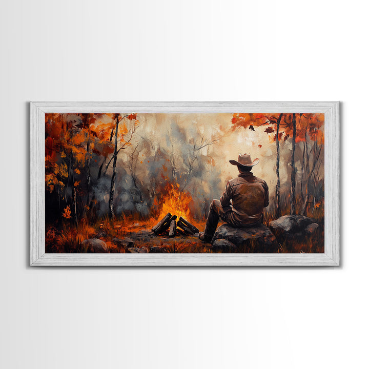 Retro winter-inspired Framed Canvas Print of a woman in a pink hat enjoying a cup of coffee background, perfect as unique vintage wall art