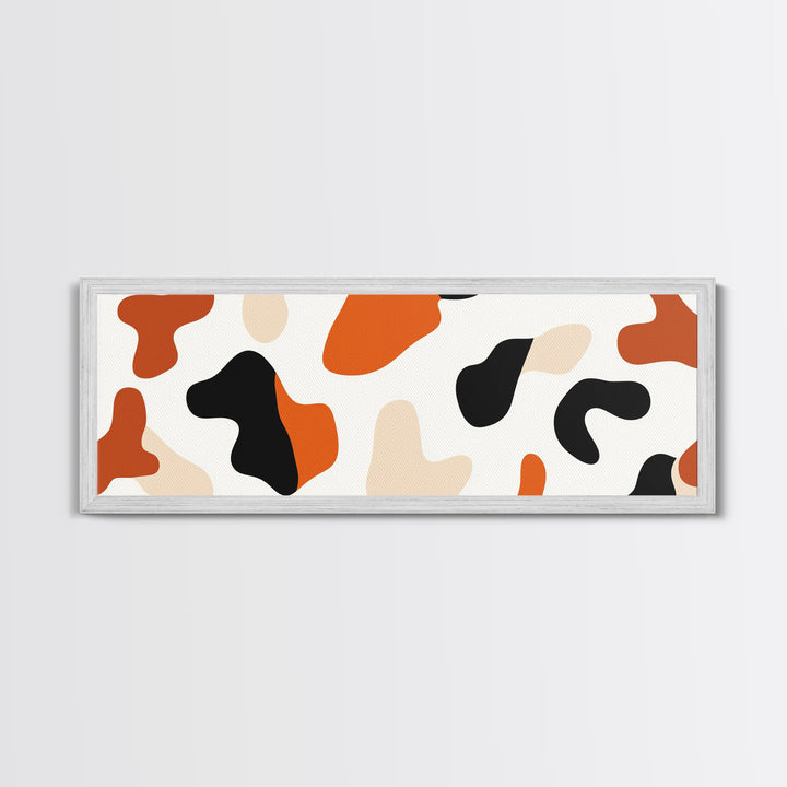 Abstract Cheetah Print Art, Animal Print Wall Art, Canvas Print, Extra Wide Oversized Abova Sofa Wall Art