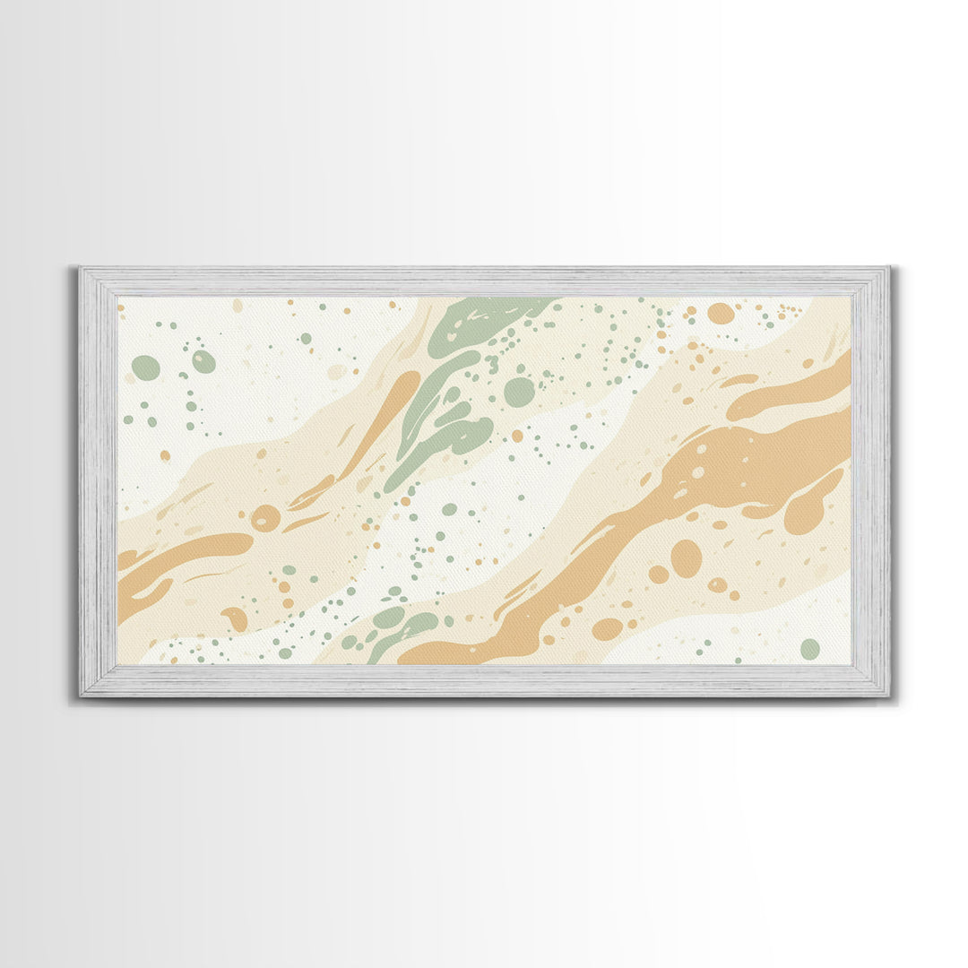 Brush Strokes - Canvas Print - Midcentury Modern Wall Art - Wood Framed Art - Home Decor - Cute Modern Art