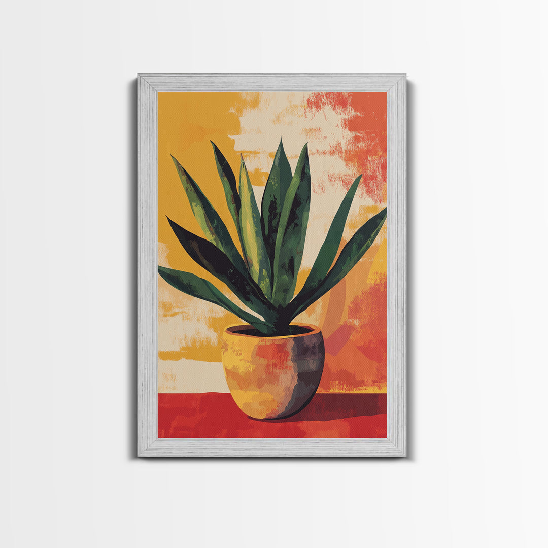 Aloe Vera Painting Print, Mexicano Wall Art, Southwestern Style Art, Arizona Art, Aloe Vera Art Print, Rustic Farmhouse home Decor, Kitchen Art
