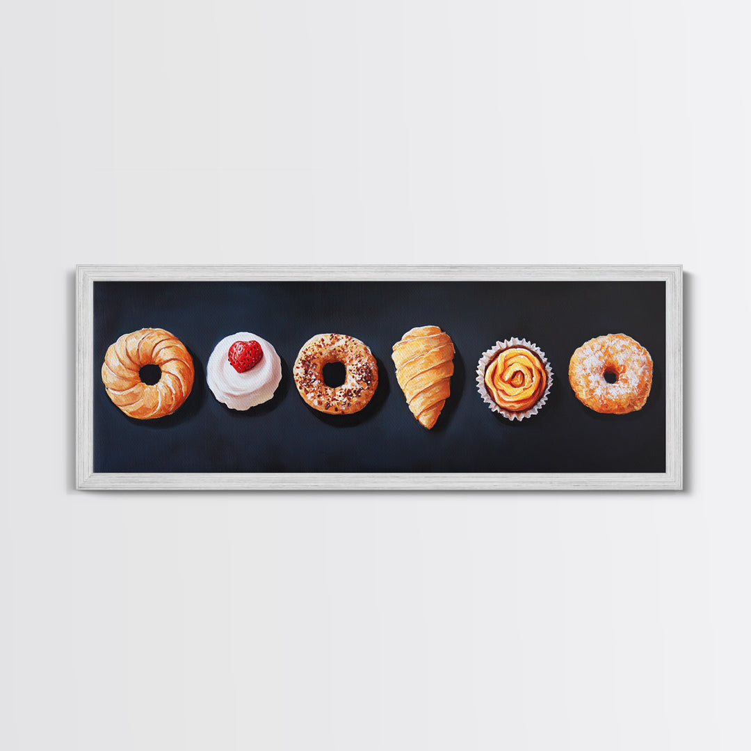 Pastries Painting Print, Bakery Wall Art, Art for Bakery, Food Painting, Kitchen Decor, Food Art, Food Paintings, Food Illustration
