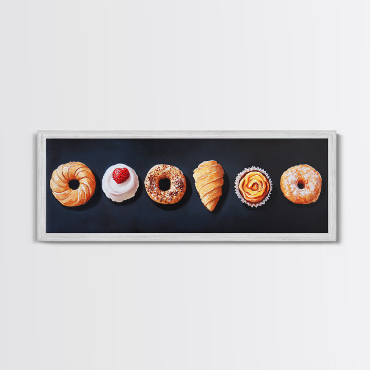 Pastries Painting Print, Bakery Wall Art, Art for Bakery, Food Painting, Kitchen Decor, Food Art, Food Paintings, Food Illustration