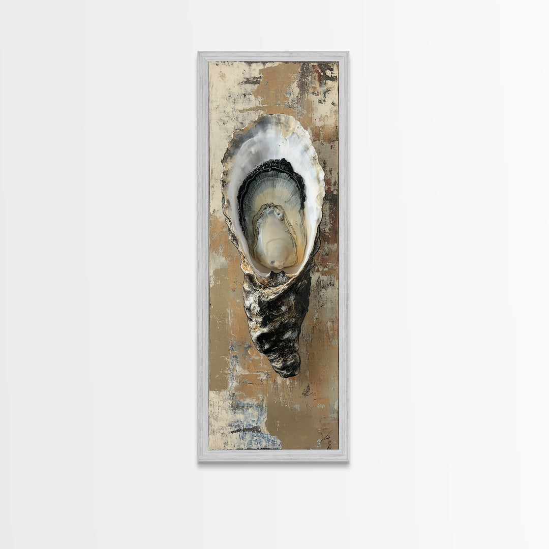 Koi Fish Framed Canvas Print Long Narrow Wall Art Zen Decor Coastal Decor Whimsical Art Tall Skinny Art for Bedroom Above Bed