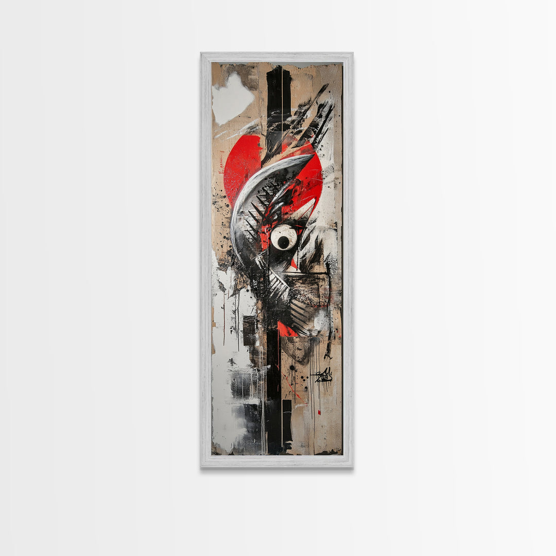 Abstract Graffiti Art Canvas Print with Bold Colors and Urban Style, Perfect Wall Art Gift Idea for Modern Minimalist Spaces