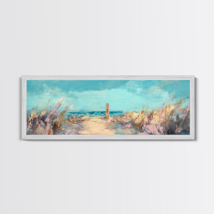 Ocean Breeze, Seaside Escape, Coastal Painting, Framed Canvas Print, Beach Wall Art, Home Decor, Modern Art, Bedroom Decor