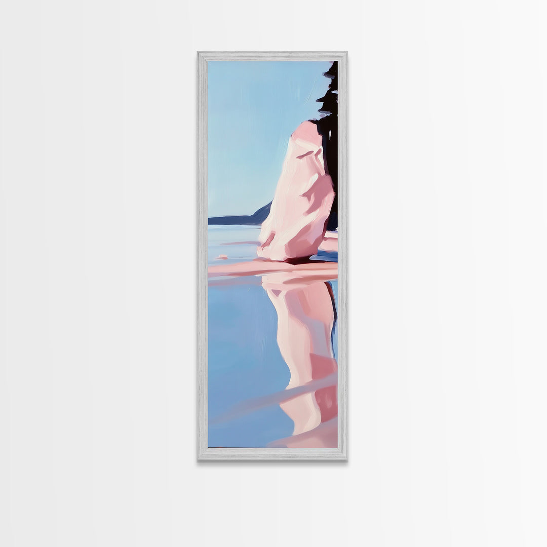 Rock Formation, Desert Landscape, Nature-Inspired Art, Earthy Tones, Boho Home Decor, Neutral Living Room Wall Art, Framed Canvas Print