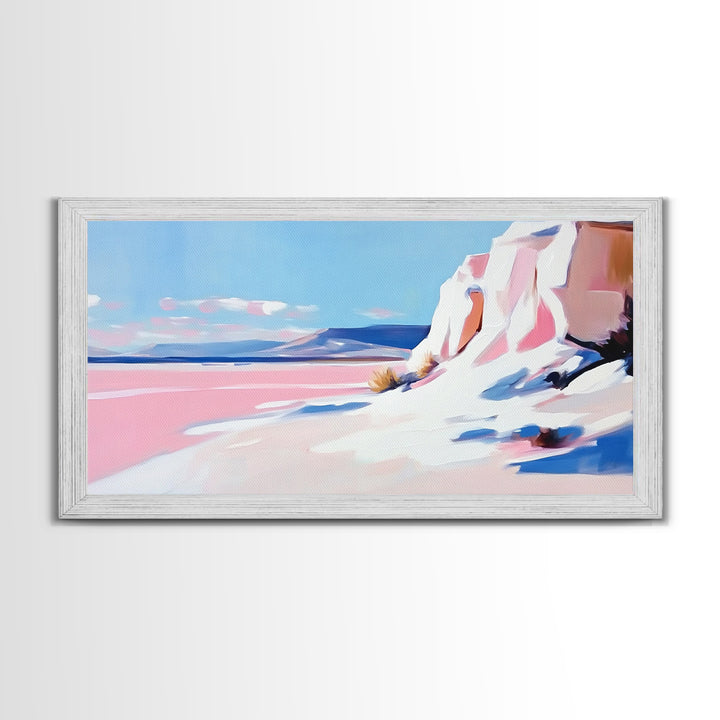 Desert Oasis, Sandstone Cliffs, Southwest Serenity, Canvas Print, Boho Wall Art, Earthy Decor, Rustic Bedroom Art, Scenic Escape