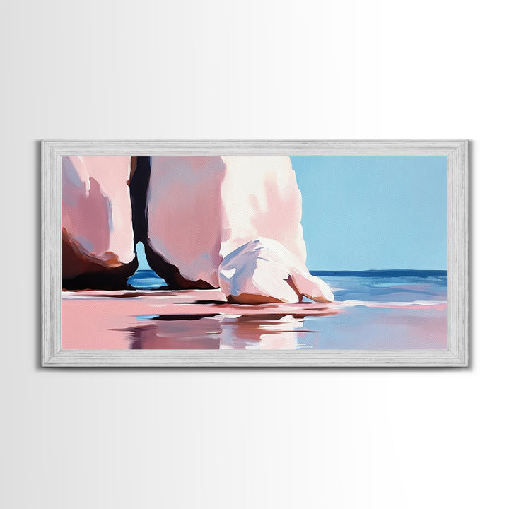 Archway Rocks, Coastal Beauty, Canvas Print, Minimalist Seascape, Natural Landscape, Large Wall Art, Ocean Home Decor, Living Room